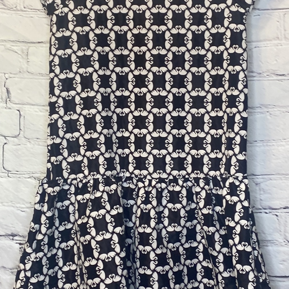 Gymboree Short Sleeve Dress Swan Print Size 10 Excellent Condition - Picture 6 of 12
